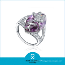 Genuine Amethyst 925 Silver Jewelry Ring for Religion (R-0351)